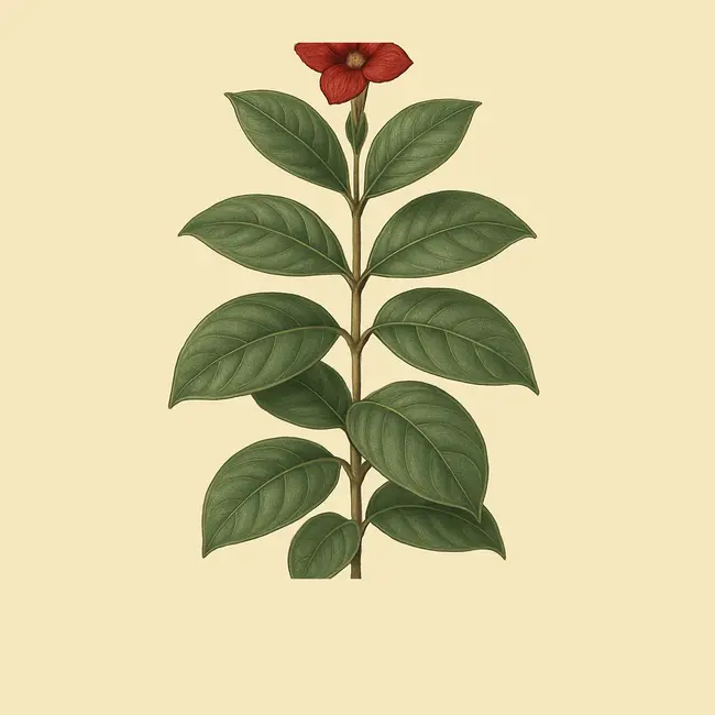 Vulcanoa – Botanische Illustration des Habitus