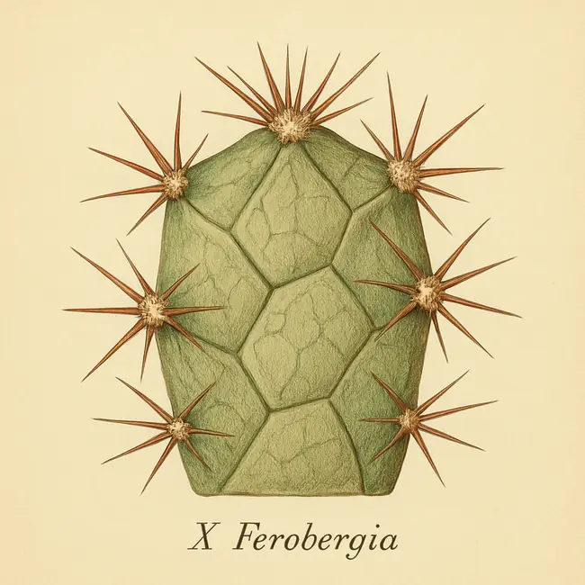 x Ferobergia – Botanische Detailillustration