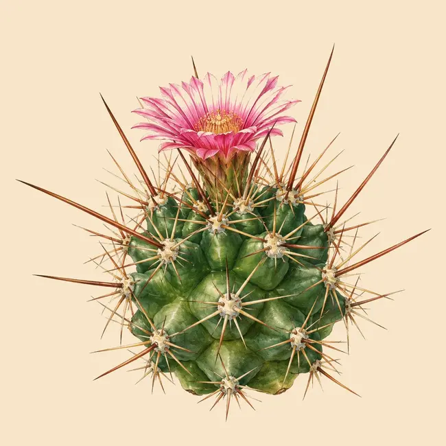 x Ferobergia – Botanische Illustration des Habitus